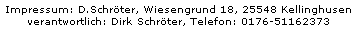 Impressum, Kontakt