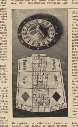 Roulette - Kessel und Tableau
