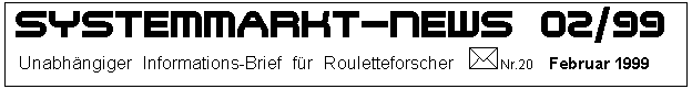 Roulette Systemmarkt-News